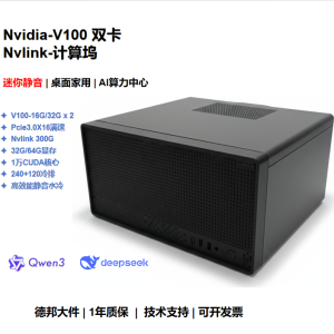 V100-sxm2-32g 300G NVlink互连 双卡 外置算力坞